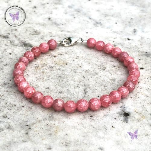 Classical Rhodochrosite Healing Bracelet